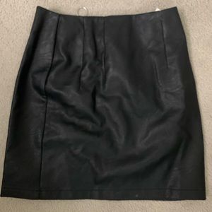 Top Shop Leather Skirt